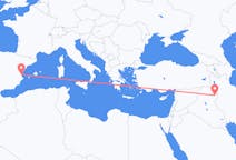 Рейсы из Сулеймания, Ирак в Валенсия, Испания