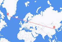 Loty z Pekin w Chinach do Kangerlussuaqa na Grenlandii