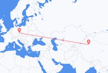 中国出发地 库尔勒飞往中国目的地 布拉格的航班