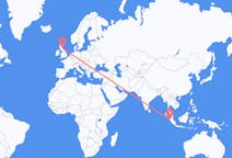 Flights from Padang to Edinburgh