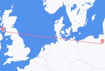 Flights from Szymany, Szczytno County, Poland to Campbeltown, the United Kingdom