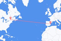 Flights from Montreal, Canada to Valencia, Spain