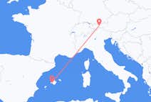 奥地利出发地 因斯布鲁克飞往奥地利飞往 帕尔马的航班