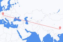 Flyreiser fra Zhangjiajie, Kina til Stuttgart, Tyskland