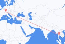 Flyg från Bangkok, Thailand till Zürich, Schweiz