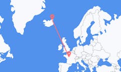Vuelos de Thorshofn, Islandia a Tours, Francia