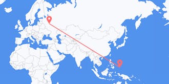 Flyg från Palau till Ryssland