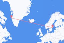 Flyreiser fra Sisimiut, Grønland til Stockholm, Sverige