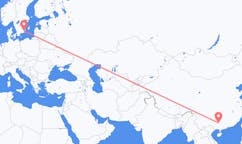 Flüge von Liuzhou, China nach Kalmar, Schweden