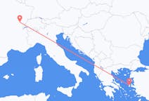 Loty z miasta Dole (gmina Idrija) do miasta Chios