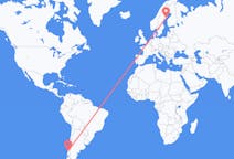 Flights from Valdivia, Chile to Umeå, Sweden