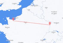 Loty z Caen, Francja do Strasburga, Francja