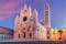 photo of Beautiful view of facade and campanile of Siena Cathedral, Duomo di Siena at sunrise, Siena, Tuscany, Italy .