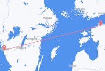 Vluchten van Tallinn naar Göteborg