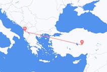 Vluchten van Nevsehir naar Tirana