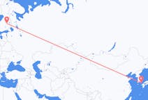 Flyreiser fra Tsushima, Japan til Kuopio, Finland