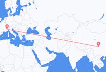 Flights from Chengdu to Turin