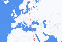 Flights from Khartoum, Sudan to Umeå, Sweden