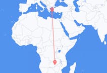 Flights from Lusaka, Zambia to Santorini, Greece