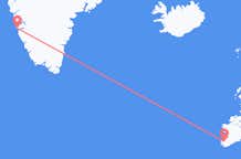 アイルランドのキログリンから、グリーンランドのヌークまでのフライト