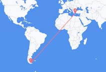 Flyrejser fra Ushuaia, Argentina til Santorini, Grækenland