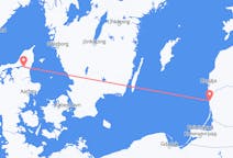 Vluchten van Aalborg, Denemarken naar Palanga, Litouwen