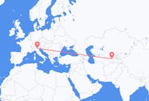 出发地 乌兹别克斯坦撒馬爾罕目的地 意大利维罗纳的航班