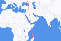 Flyg från Nossi-Bé, Madagaskar till Trabzon, Turkiet