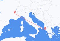 Loty z Grenoble, Francja do Korfu, Grecja