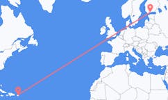 Flyg från San Juan, USA till Helsingfors, Finland