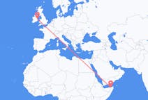 Flyg från Bosaso, Somalia till Dublin, Irland