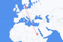 スーダンのから ハルツーム、ドイツのへ ロストックフライト