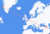 Flyreiser fra Maniitsoq, Grønland til Van, Tyrkia