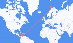 Flights from Bucaramanga, Colombia to Andselv, Norway