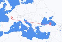 Flyreiser fra Brive-la-gaillarde, Frankrike til Samsun, Tyrkia