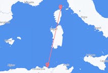 Flyreiser fra Annaba, Algerie til Bastia, Frankrike