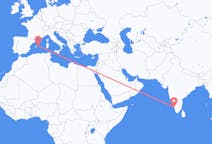 インド、 カリコードから、インド、マホンへ行きのフライト