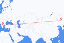 Flyreiser fra Daqing, Kina til Thessaloniki, Hellas