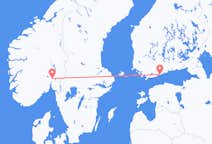 Vluchten van Helsinki, Finland naar Oslo, Noorwegen