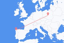 Рейсы из Сантьяго-де-Компостела, Испания в Лодзь, Польша