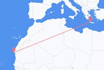 Flyreiser fra Nouâdhibou, Mauritania til Khania, Hellas