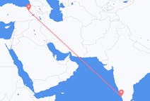 出发地 印度科泽科德目的地 土耳其埃尔祖鲁姆的航班