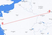 Lennot Nantesista Nürnbergiin