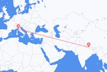 Flyreiser fra Pokhara, Nepal til Pisa, Italia