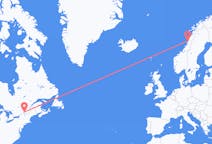 Flyg från Montreal till Sandnessjøen