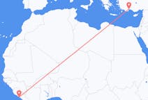 Flights from Monrovia to Antalya