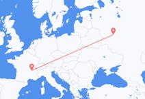 Flights from Kaluga, Russia to Lyon, France