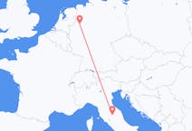 Vols de Pérouse, Italie vers Münster, Allemagne