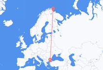 Flights from Kirkenes, Norway to Edremit, Turkey