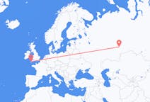 出发地 俄罗斯出发地 叶卡捷琳堡前往英格兰的紐奎的航班